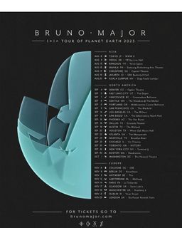 LOOKING FOR: 2 Upper Balcony Tickets Bruno Major Tour of Planet Earth Manila Concert 2023