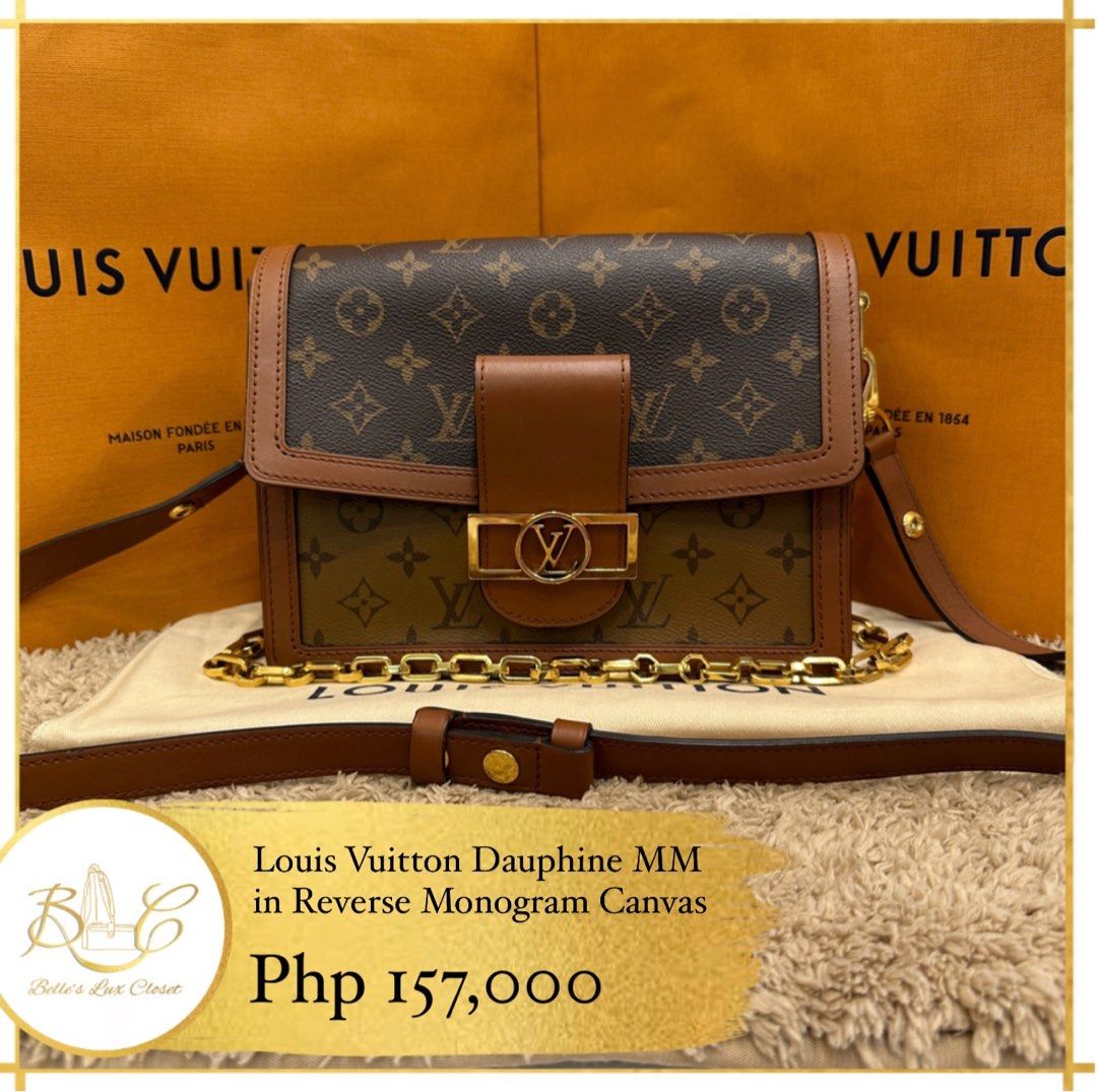 Louis Vuitton Dauphine MM Reverse Monogram Bag, Luxury, Bags & Wallets on  Carousell