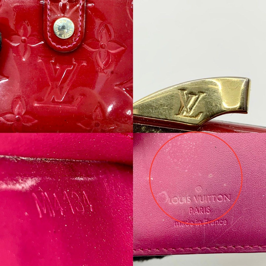 Louis Vuitton Louis Vuitton Portefeuille Viennois Red Vernis Leather