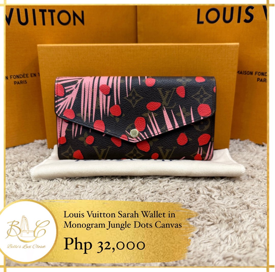 Louis Vuitton Limited Edition Monogram Canvas Sarah Jungle Dots