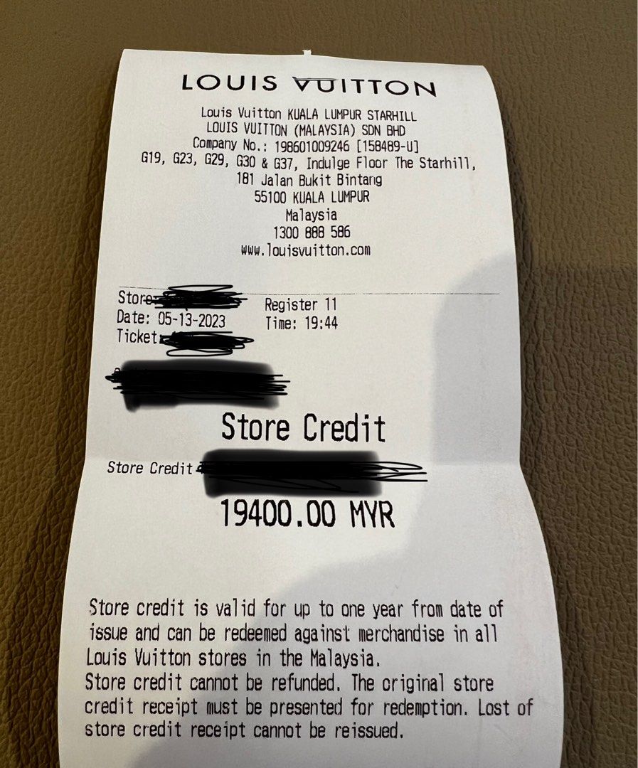 Louis Vuitton Malaysia cash voucher, Tickets & Vouchers, Store Credits on  Carousell