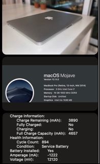 MacBook pro retina 13’ upgraded
