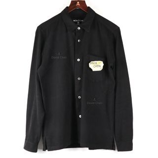 Mastermind Japan MMJ 11AW Mindblow Cotton Venal Shirt  黑色長袖恤衫         前後滿骨 Logo        背後飛線頭       流蘇