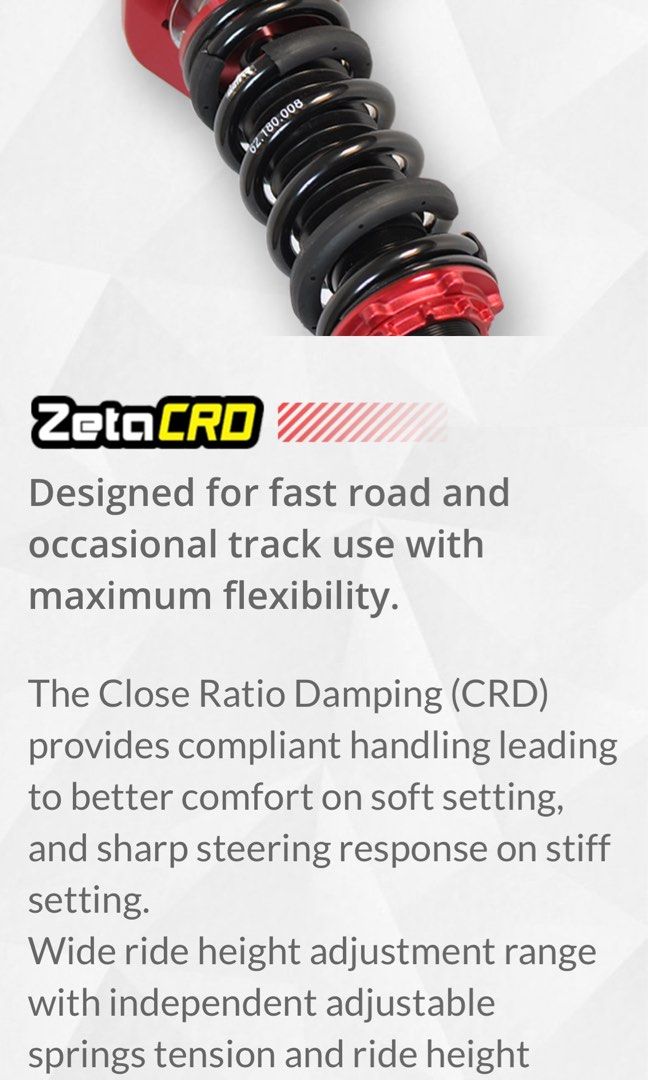 Meister R Coilovers Suspension (FD2, EVO, WRX, etc), Car Accessories ...