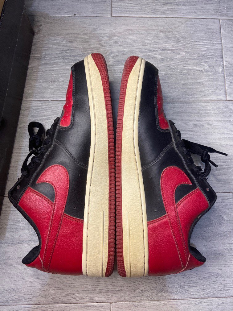 mens black and red air force