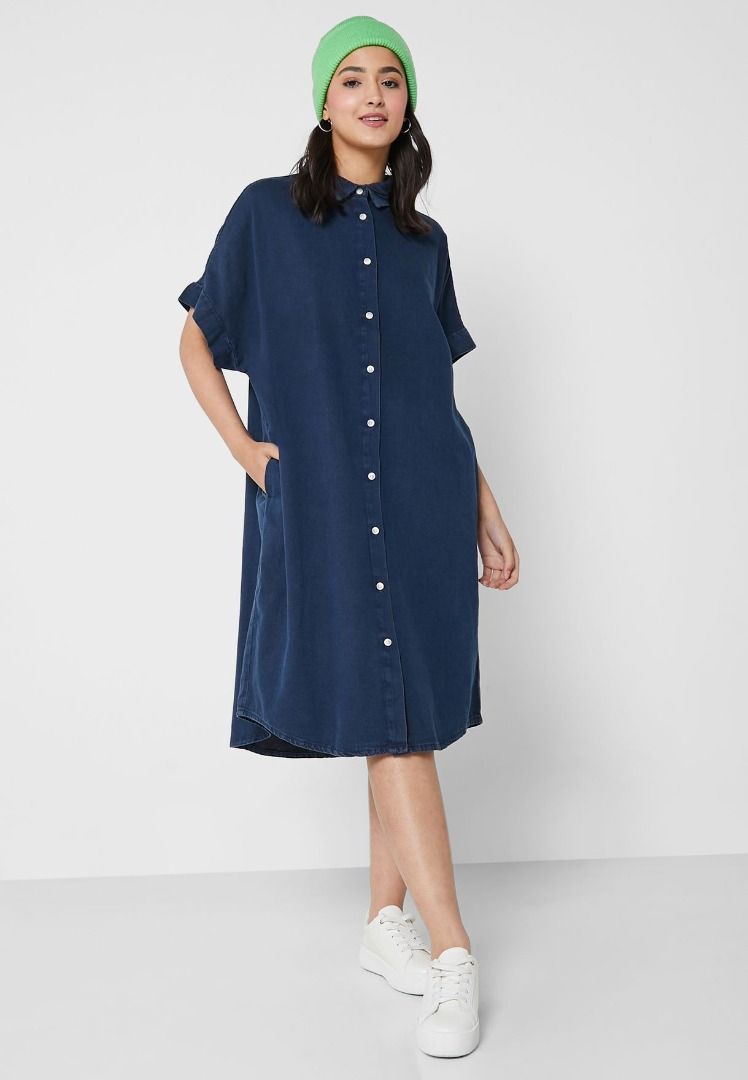 Monki denim best sale dress