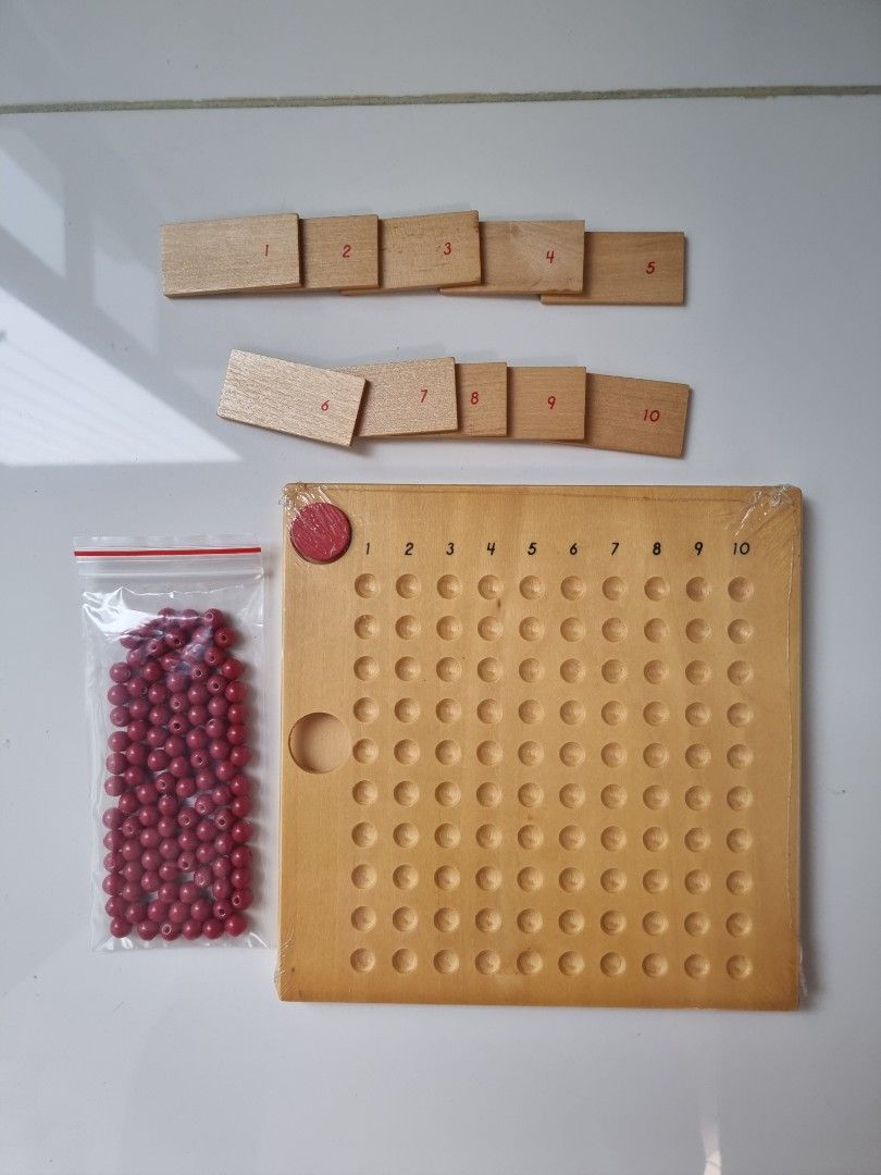 Montessori Multiplication Board, Hobbies &amp; Toys, Toys &amp; Games on Carousell