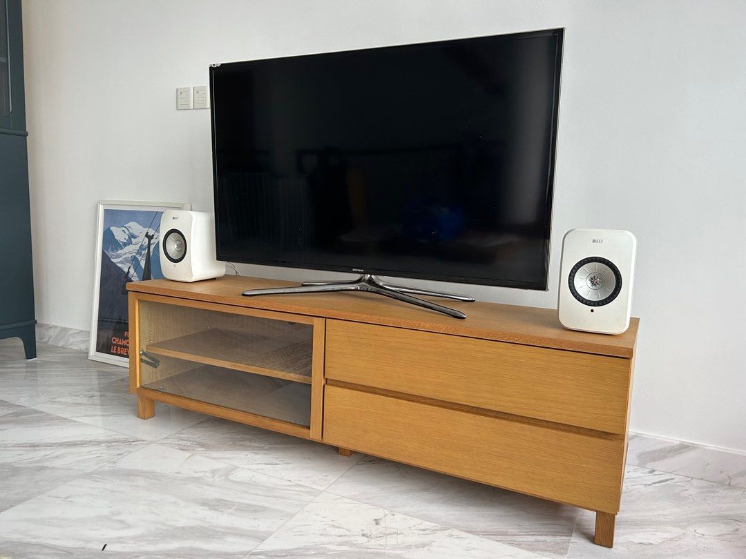 Muji oak wood tv console, Furniture & Home Living, Furniture, TV