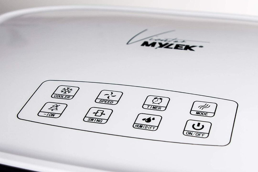 MYLEK Portable Air Cooler for Home with Remote Control & 2 Ice Packs