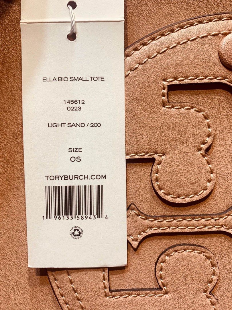 Tory Burch SMALL ECO ELLA TOTE - Handbag - light sand/off-white