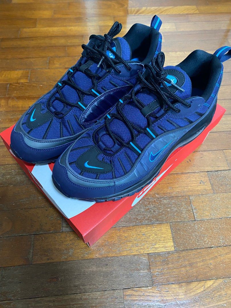 Navy blue air max 98 new arrivals