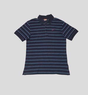 Nike Poloshirt Navy Ox Stripes Original