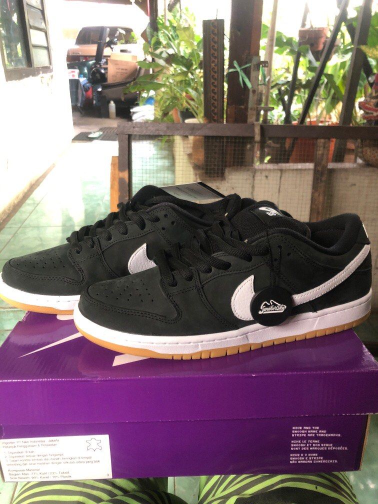 sb dunk low pro black