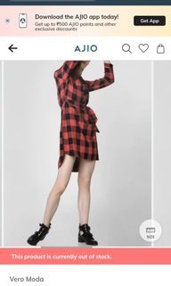 ORIGINAL VERA MODA FLAID  LONGSLEEVES DRESS