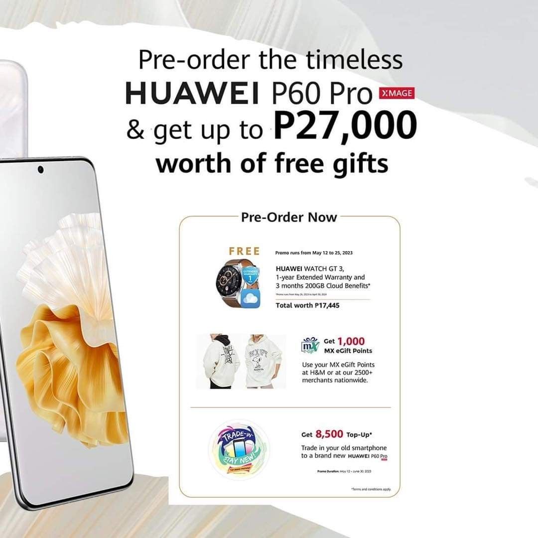 Huawei P60 Pro Pre-order Promo – Guanzon Merchandising Corporation