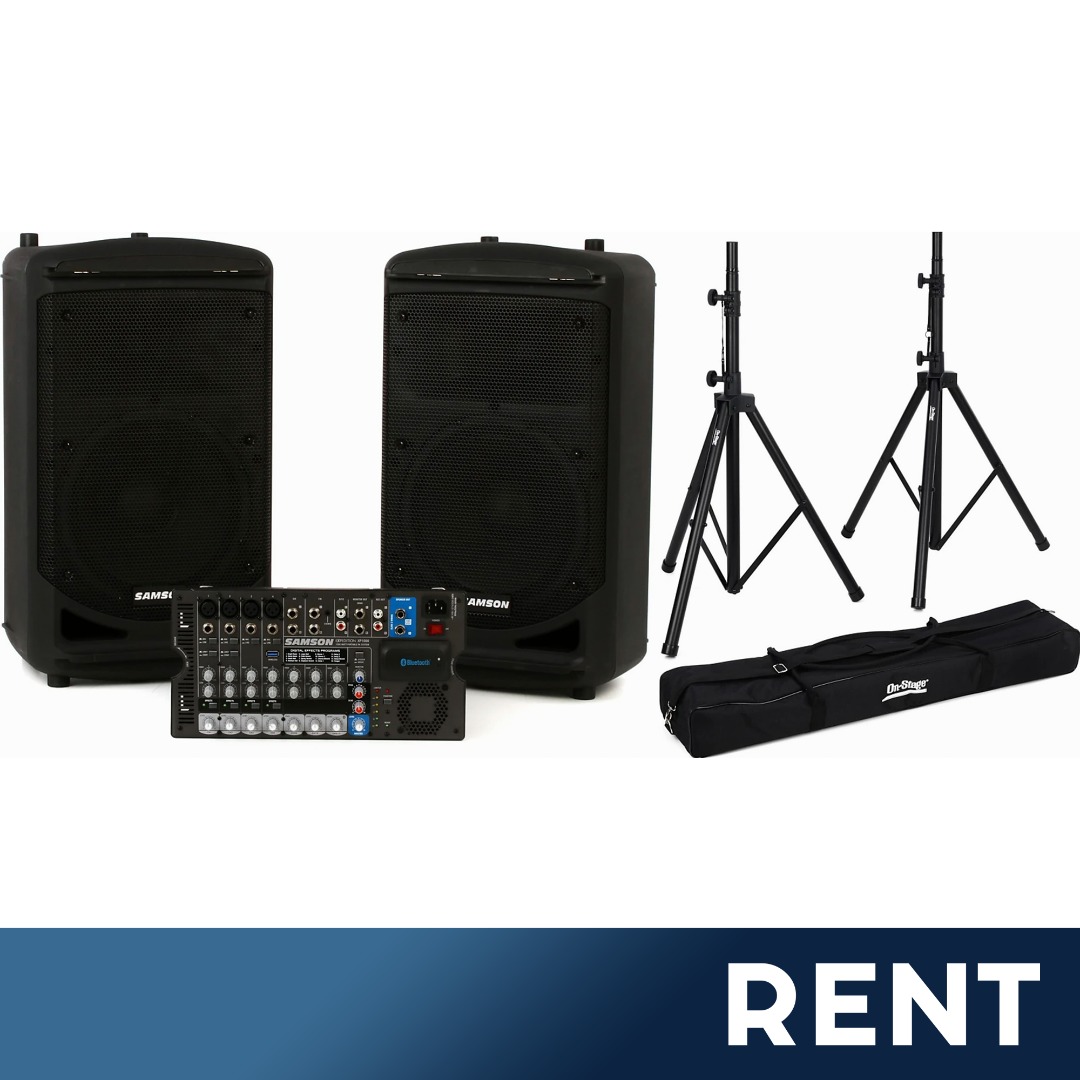 [Rent] PA Speakers 1000W & Sennheiser Wireless Microphone System