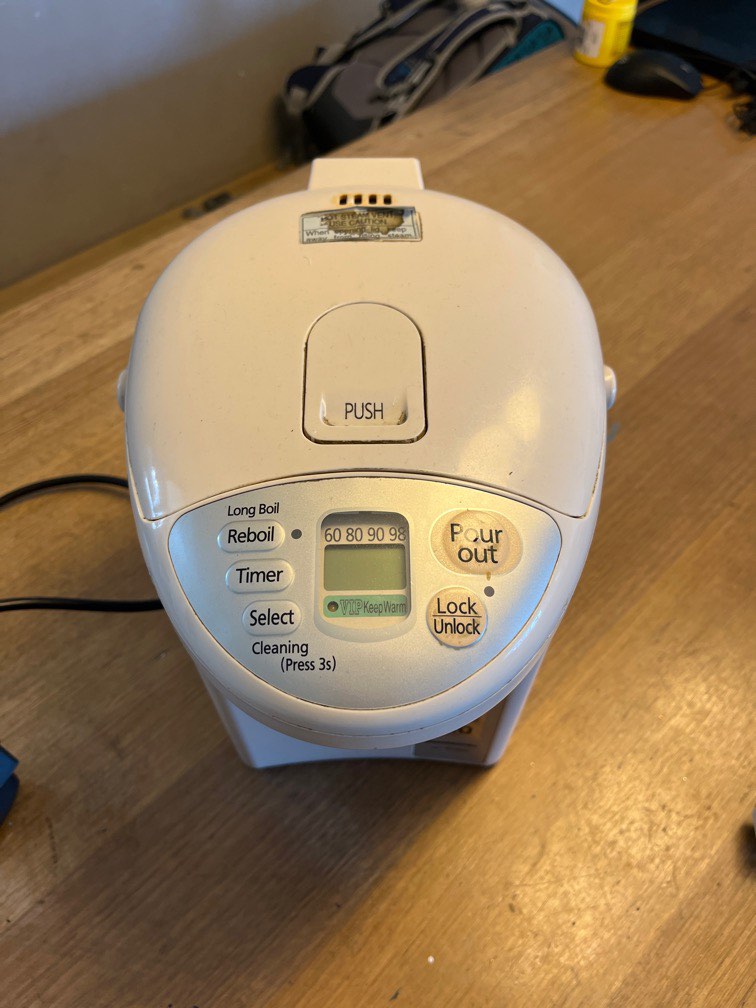 Panasonic 3L hot water airpot kettle flask, TV & Home Appliances