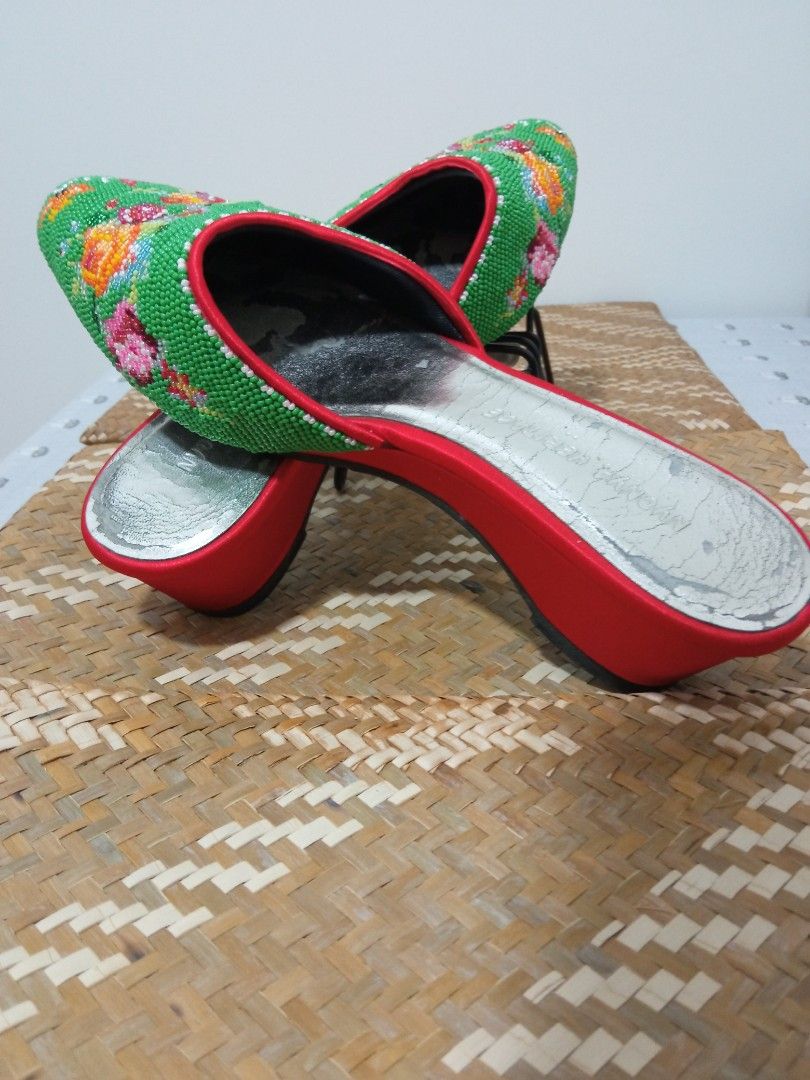 beaded slippers