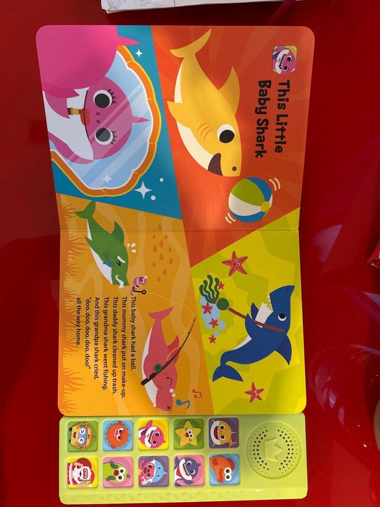 Baby shark discount sound book