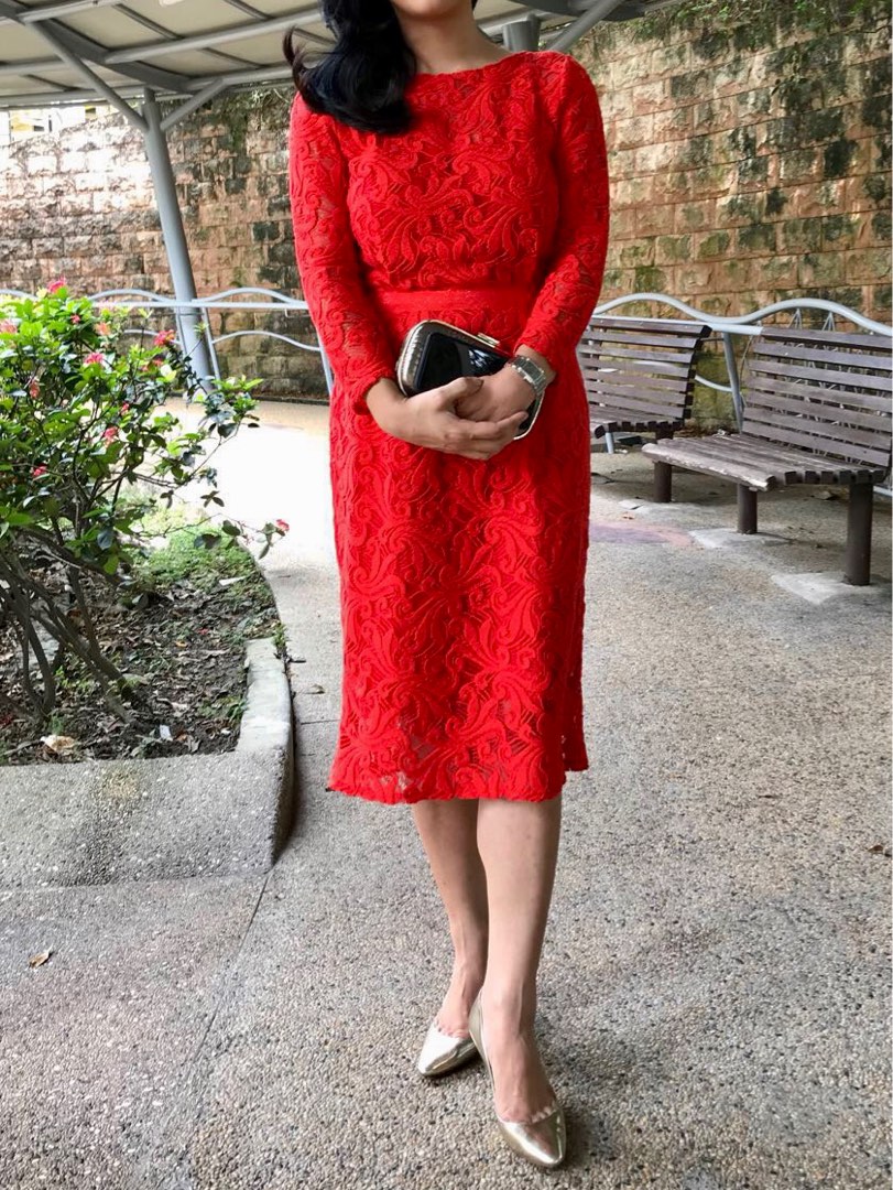 RACHEL COMEY Red Dress Women s Fashion Dresses Sets Dresses