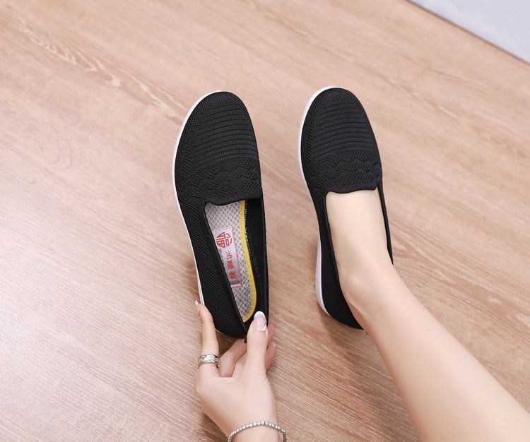 Casual black slip on shoes best sale
