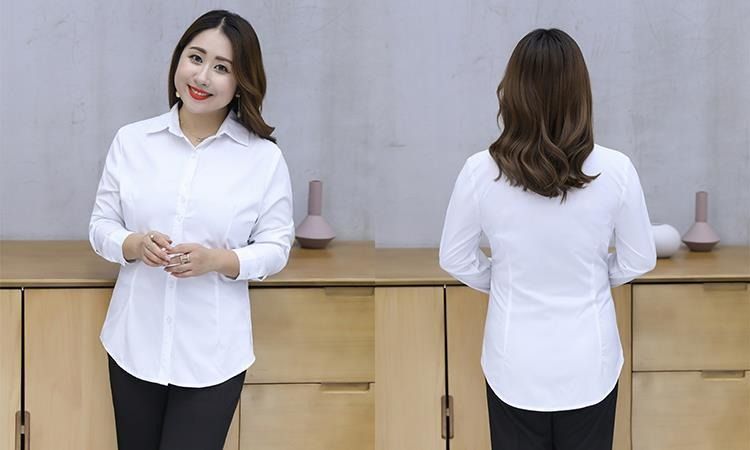 READY STOCK Women Office Working Formal Business Top Long Sleeve OL Top Blouse Plus Size Shirt