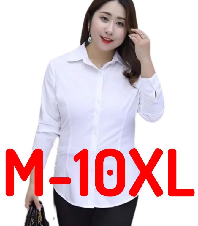 White formal top plus size cheap