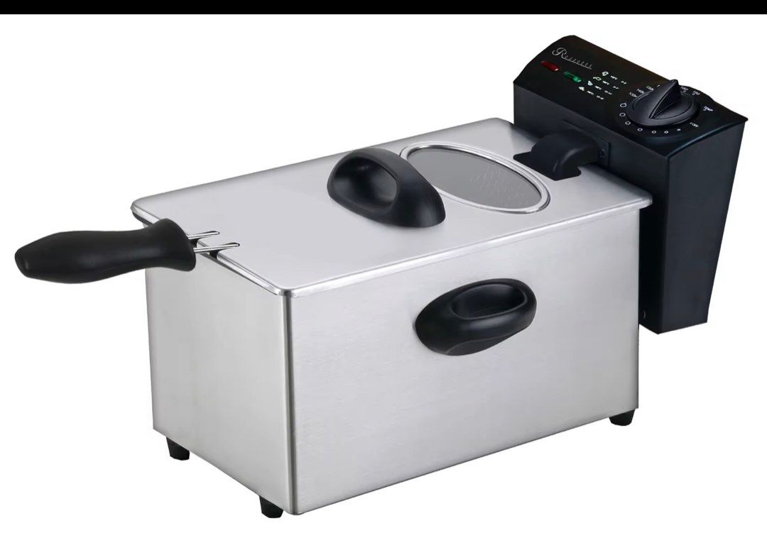Rossetti Electric Deep Fryer DF 103 (Category: Other Kitchenware & Tableware) located in Paranaque City. Submitted by homebox.com (Listing ID 1231741895, Image 2). Description: PROMO UNTIL MAY 2026- BUY 1 and get 2nd item with a lower amount in the items for sale at 30%off. The Rossetti Electric Deep Fryer has a 3L food capacity; you can fry quantities in a hurry. Indicator lights let you know when the fryer is plugged in and the unit is already 