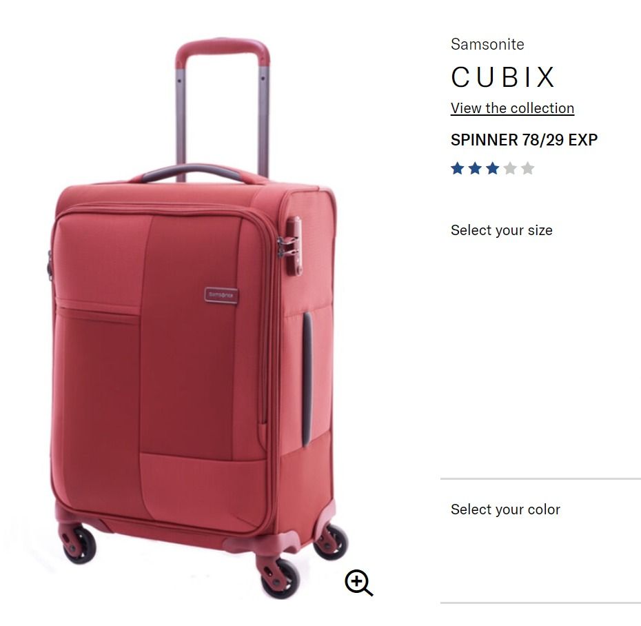 Samsonite cubix 29 outlet