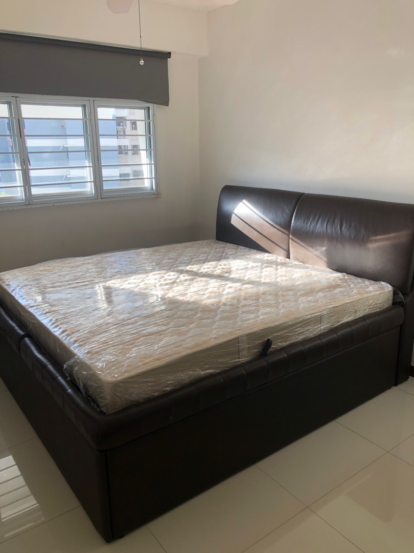 Seahorse King Size Storage Bed, Furniture & Home Living, Furniture, Bed