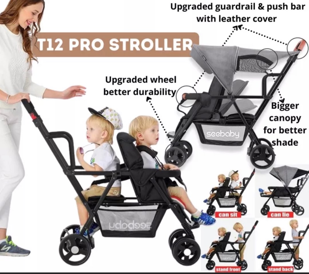 Seebaby double 2025 stroller t22 review