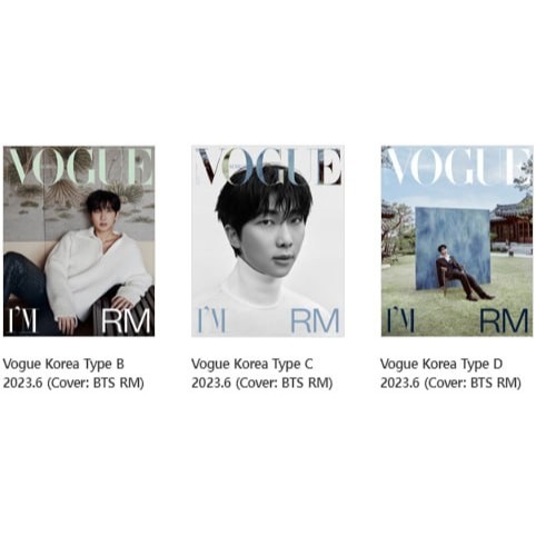 BTS RM cover VOGUE KOREA Magazine 2023 JUNE