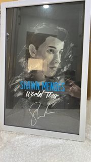 SIGNED Shawn Mendes World Tour Poster 2017 (Framed)