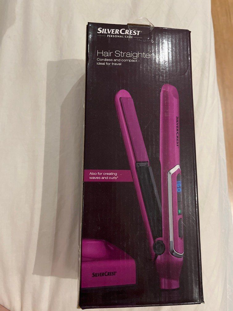 Silver Crest Cordless Hair Straightener Compact Beauty Personal