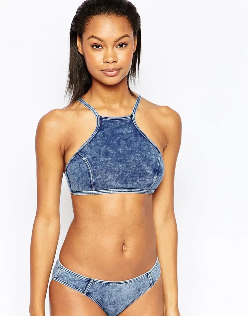 Size 12 M Seafolly Denim bikini 2 piece