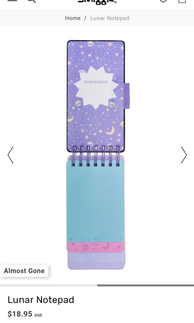 Smiggle Notepad, Hobbies & Toys, Stationery & Craft, Stationery