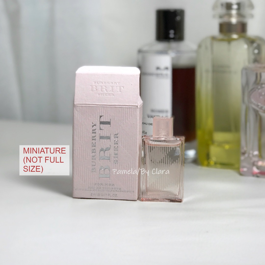 Burberry brit hot sale sheer sizes