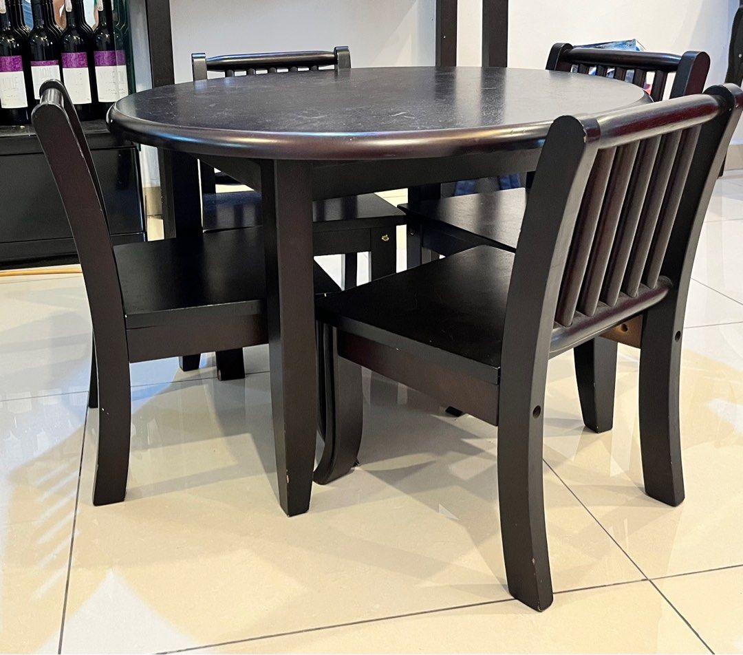 Solid wood kiddie tables and chair, Babies & Kids, Baby Nursery & Kids