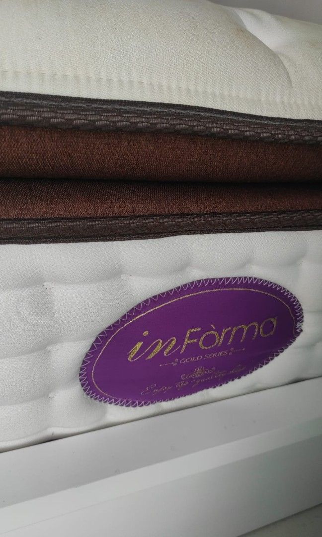 Spring bed informa gold foam nasa full set divan custom uk.180 on Carousell
