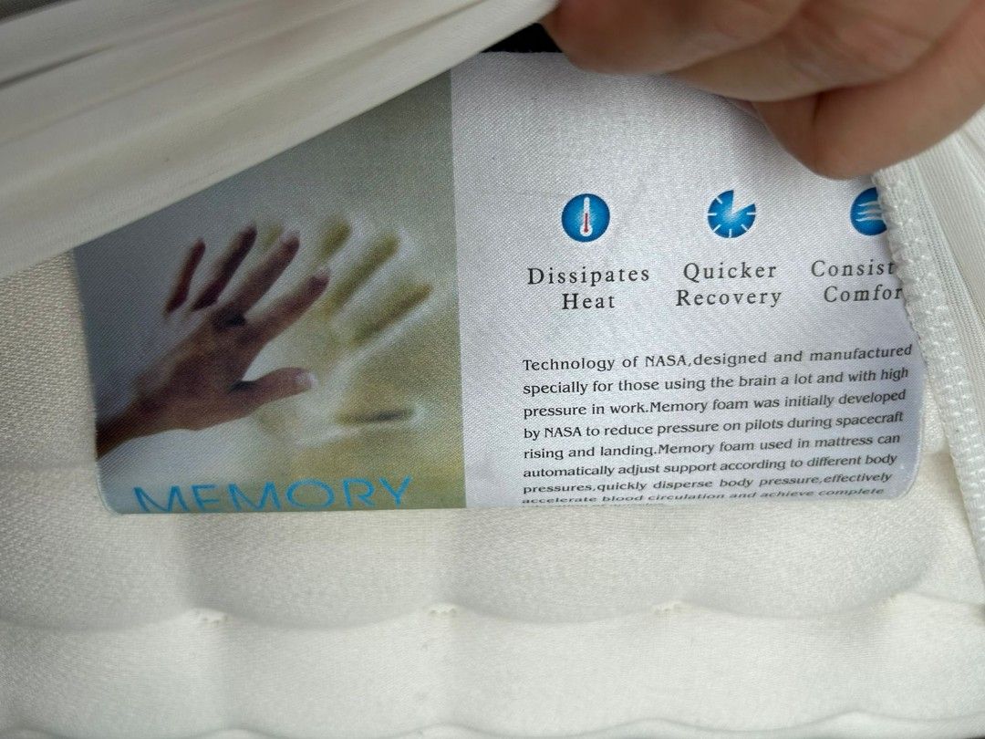 Spring bed informa gold foam nasa full set divan custom uk.180 on Carousell