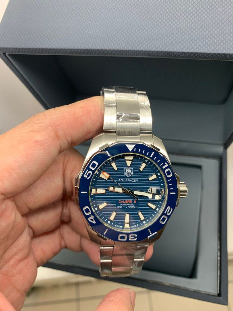 Tag heuer aquaracer top calibre 5 41mm blue