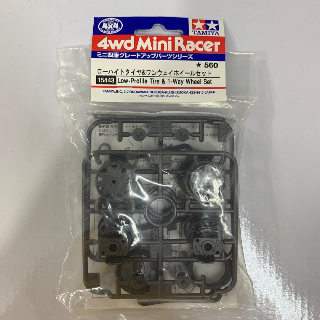 ARセット Tamiya 15443 Low Profile Tire & 1 Way Wheel Set Mini 4wd Mini