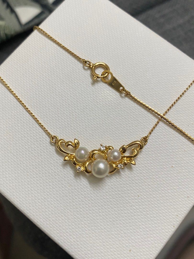 Sale Japan jewelry brand Tasaki K18 18K akoya baby sea pearl