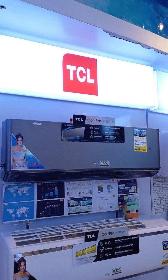 Tcl split type inverter aircon tv home appliances air conditioning