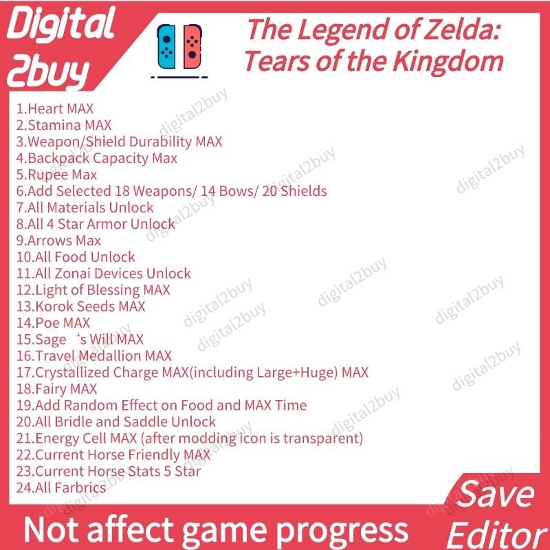 The Legend of Zelda Tears of the Kingdom Save Editor Zelda Totk Save
