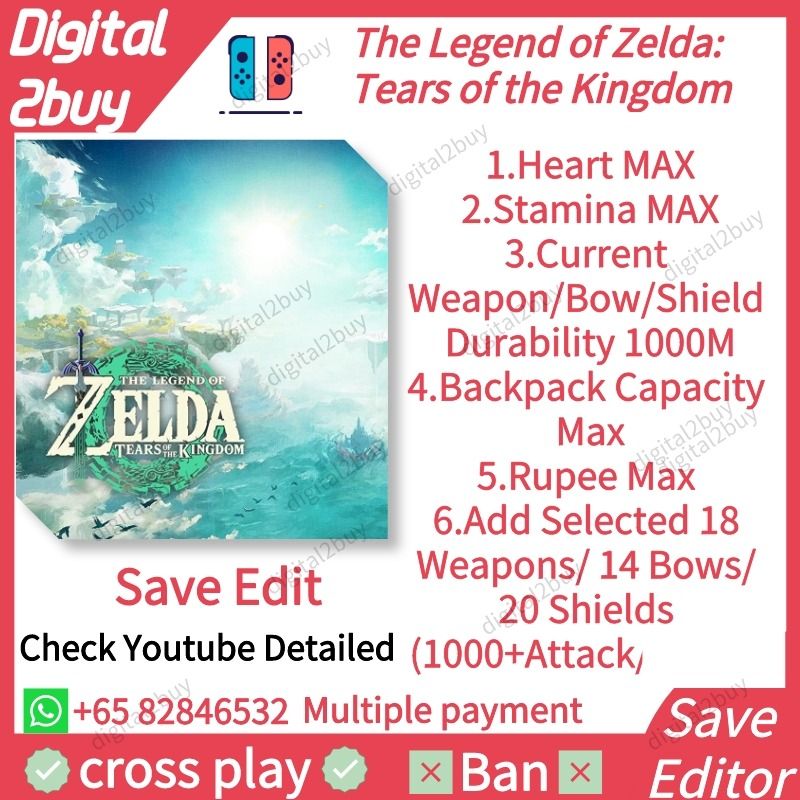 The Legend of Zelda Tears of the Kingdom Save Editor Zelda Totk Save