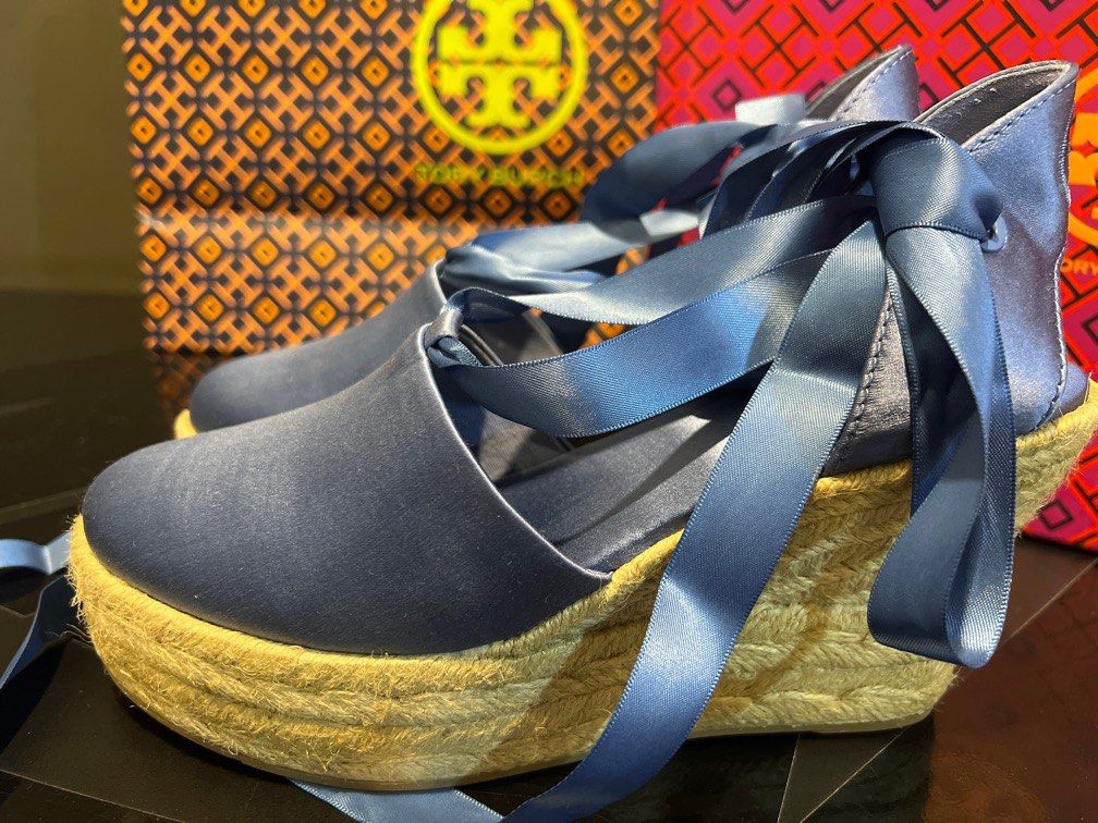 Tory Burch 90mm Elisa Wedge Espadrille
