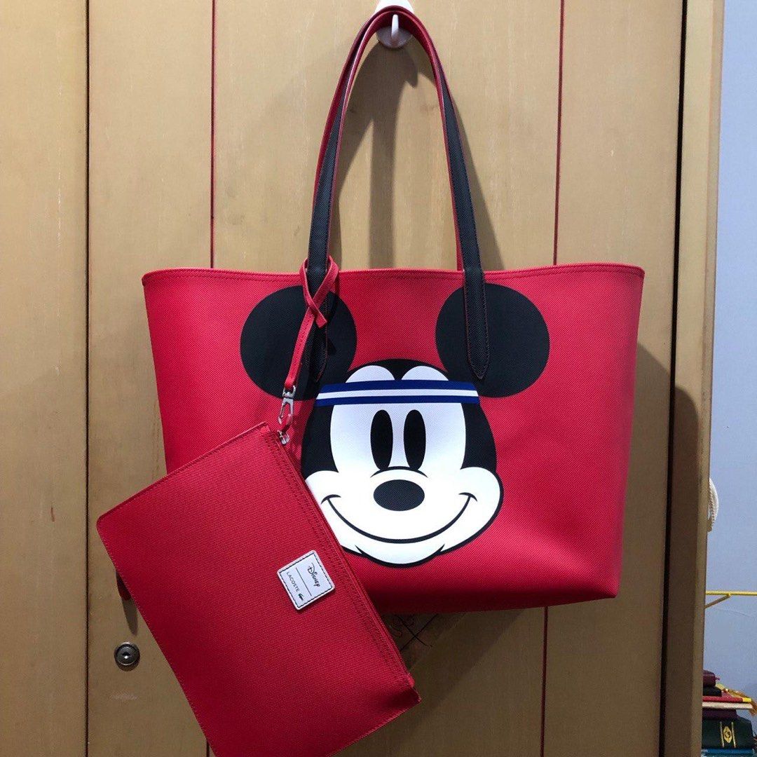 Tote Bag Lacoste Original, Fesyen Wanita, Tas Dompet di Carousell