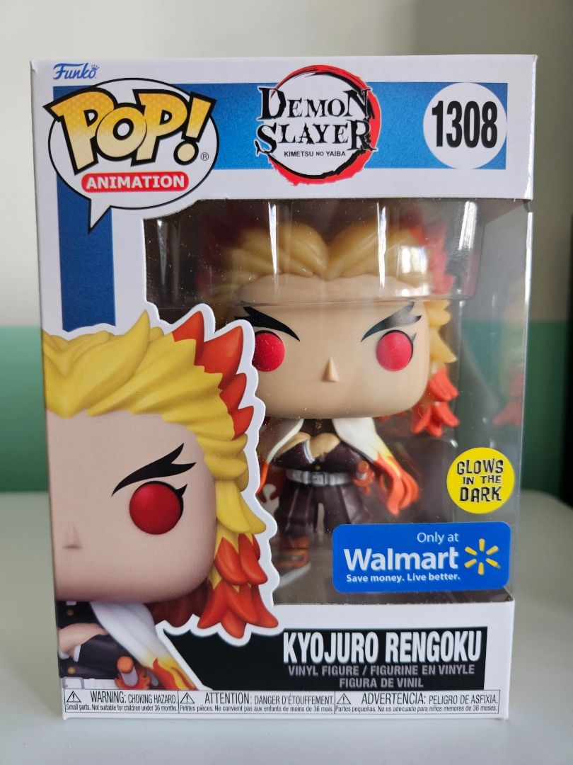  Funko POP! Animation: Demon Slayer - Rengoku Kyojuro (Glow in  The Dark) Special Edition Exclusive Vinyl Figure : Toys & Games