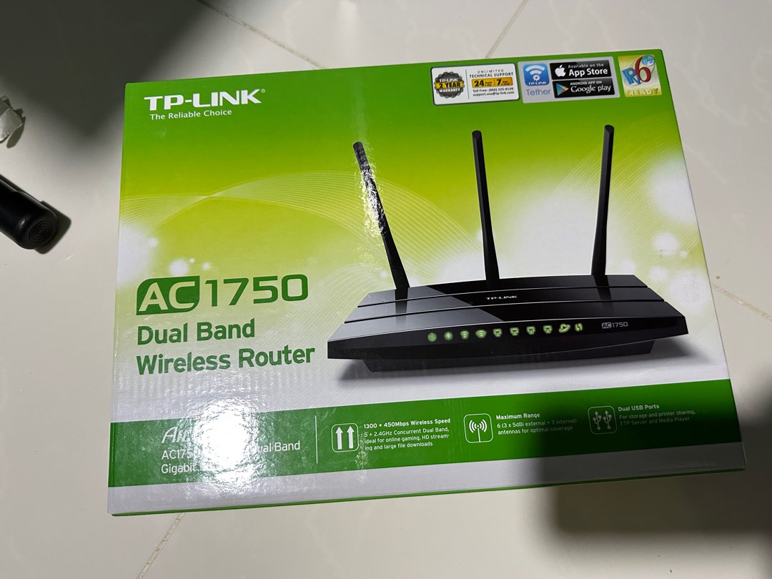 TP-Link Wifi AC1750 Dual Band wireless router, Computers &amp; Tech, Parts ...